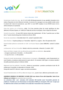 2016-01-Lettre-info - Versailles Environnement Inititative