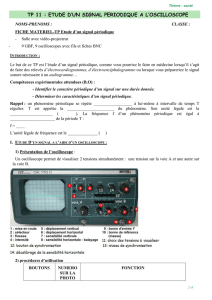 Etude d`un signal periodique a l`oscilloscope