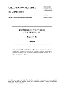 Rapport du gouvernement