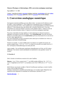 Mesures Physiques et Informatique, MPI, conversion analogique