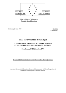 COUNCIL CONSEIL OF EUROPE DE L`EUROPE Committee of