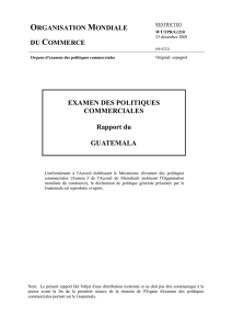 III. &Eacute;volution de la politique commerciale