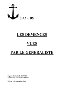 epu demence: pre tests