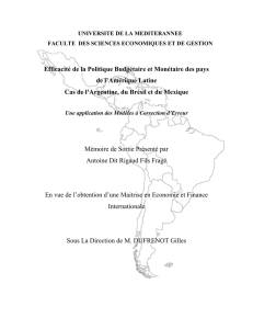 Analyse &eacute;conom&eacute;trique de l`efficacit&eacute; de la politique budg&eacute;taire et