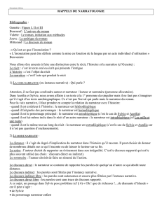 rappels de narratologie - Le capes de lettres modernes en clair