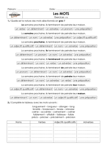 Grammaire 03 - les mots