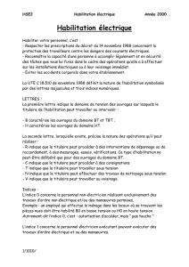 Habilitation électrique