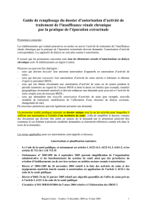 5.3) les replis vers un centre ou une unite de dialyse medicalise(e)