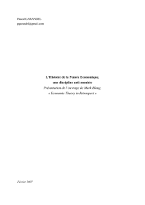 L`Histoire de la Pensée Economique - E