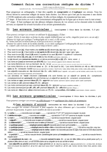 Comment faire la correction rédigée de sa dictée?