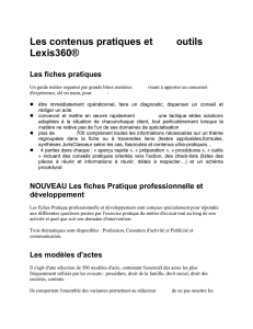 Les contenus pratiques et outils Lexis360