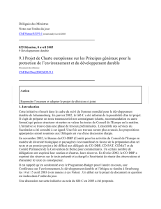 CM/Notes/835/9.1 Projet de Charte européenne sur les