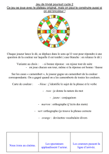 Jeu de trivial poursuit de conjugaison / grammaire