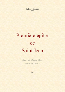 Saint Jean - Bible et vie monastique