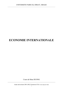 economie internationale