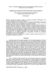La question de la croissance &eacute;conomique r&eacute;gionale &eacute;tait - Hal-SHS