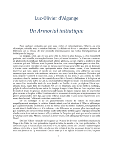 Un Armorial initiatique - Luc-Olivier d`Algange, Cahiers de la Délie.
