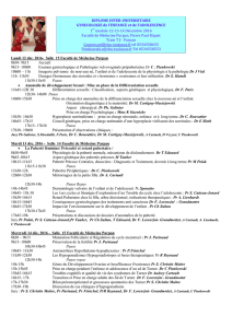 Programme Décembre 2016 - Faculté de Médecine de Limoges