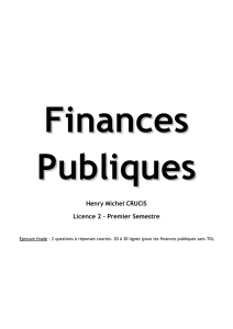 Finances Publiques S1