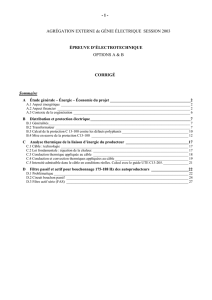 B Distribution et protection électrique