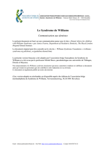 Version imprimable - Association belge du syndrome de Williams