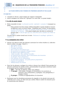 xviii - le passé simple des verbes du premier et du