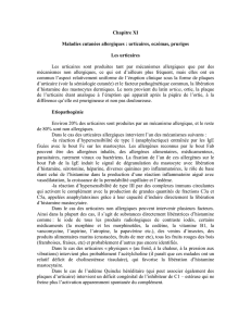Chapitre XI Maladies cutanées allergiques : urticaires, eczémas