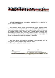 La flûte traversière est un instrument de musique à vent