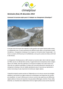 Séminaire final suisse du projet „ClimAlpTour“ 5