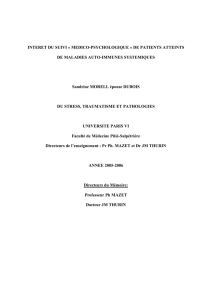 texte du mémoire - Présentation de l`Ecole de Psychosomatique
