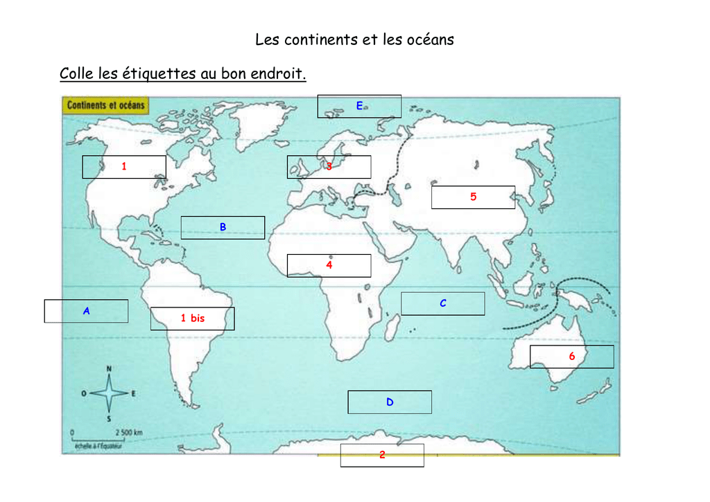 Carte Des Continents Et Oc ans Compl ter En Ligne Apprendre La Aventure Carte Des Continents Et Oc ans Compl ter En Ligne Apprendre La Aventure