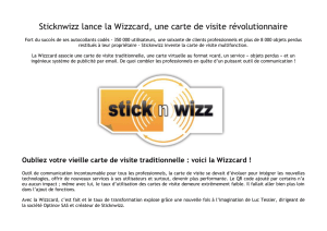 Sticknwizz lance la Wizzcard, une carte de visite révolutionnaire Fort