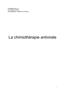 B/ Détermination de la résistance d`une souche virale à un antiviral