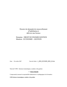 Dossier de demande de renouvellement d`habilitation à