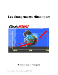 La science des changements climatiques