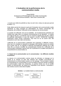 L`évaluation de la performance