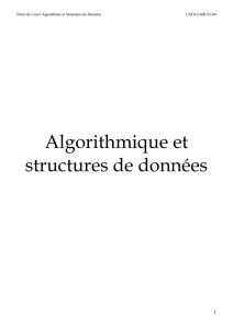 Chapitre I : Notions d`algorithme et de Complexité