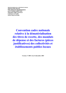La convention cadre nationale - Version n°2005