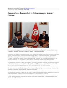 Les membres du conseil de la Haica reçus par Youssef