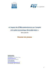 «L`impact de STMicroelectronics sur l`emploi et le pôle économique