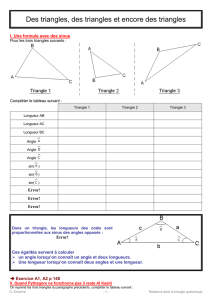 Des triangles, des triangles et encore des triangles