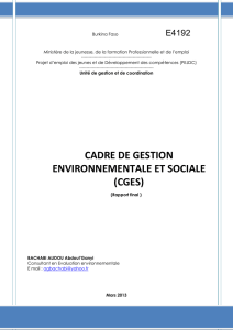 7. plan de gestion environnementale et sociale (pges)