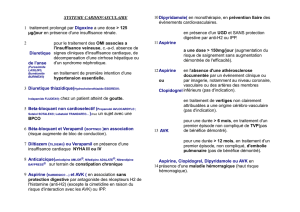 SYSTEME CARDIOVASCULAIRE 1 traitement prolongé par