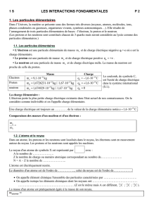 Les interactions fondamentales élèves