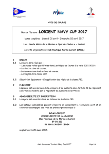 ANNEXE J - Club Nautique Marine Lorient
