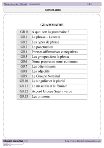 SOMMAIRE - Librairie