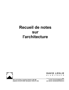 En savoir plus - David Leslie Architecte