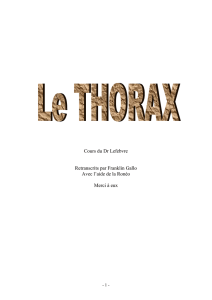 II- Orifice supérieur du thorax
