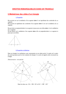 Droites remarquables d`un triangle