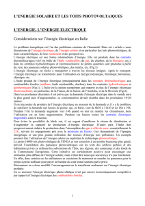 l`energie solaire et les toits photovoltaiques